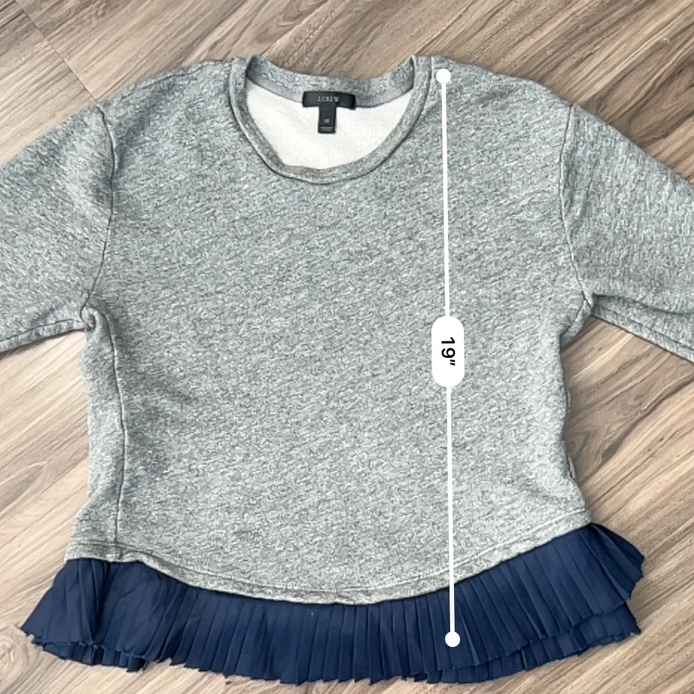 J. Crew ruffle hem pullover‎ sweater